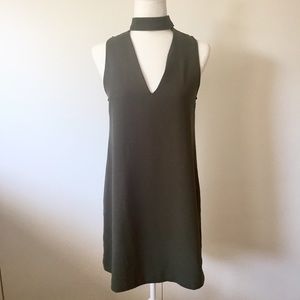 Pretty Little Thing Olive Choker Dress